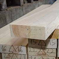 Glued timber for lift and slide doors